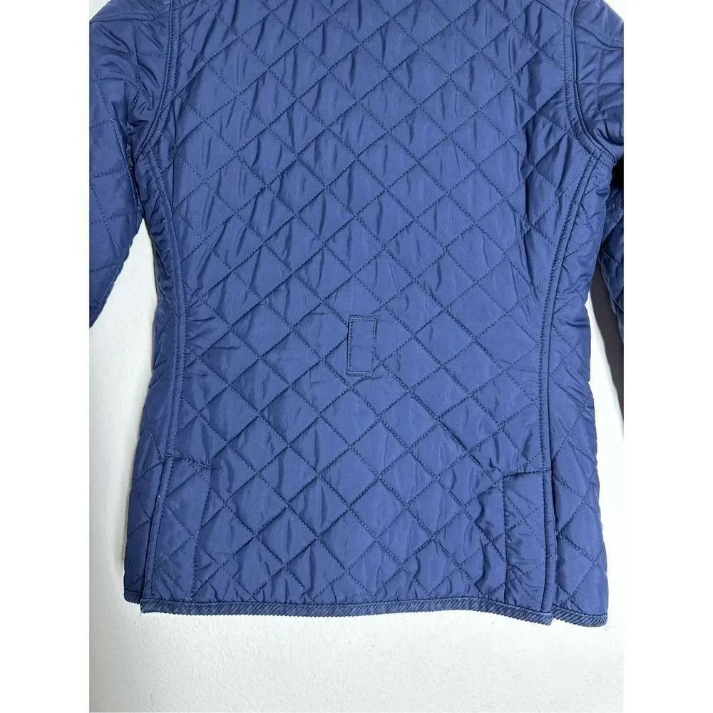 Ralph Lauren Quilted Corduroy Jacket Kids Size M 8/10 No Belt Snap Closure
